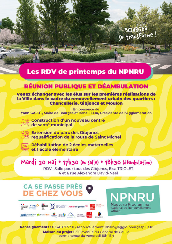 RÉUNION PUBLIQUE ET DÉAMBULATION