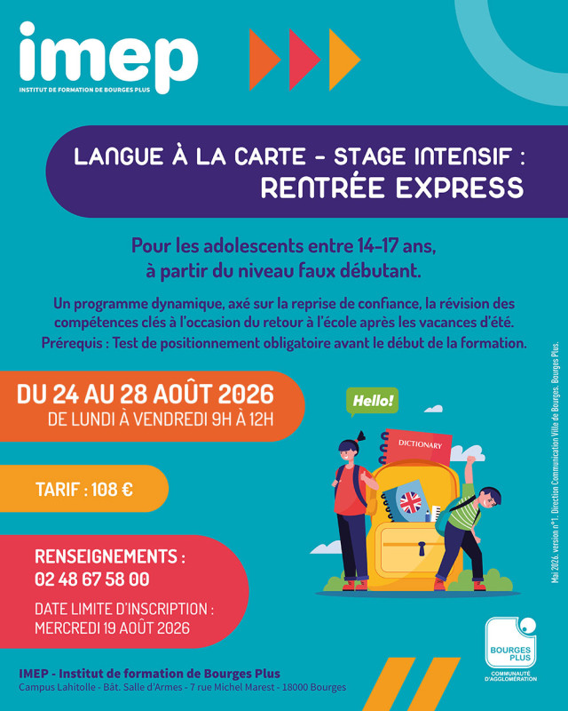 Stage intensif :  Rentrée express
