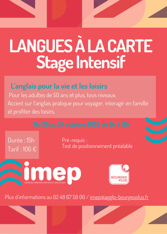 Stage Intensif d'anglais