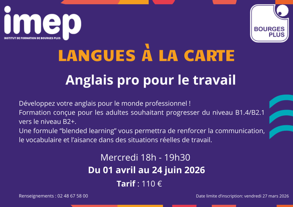 Anglais pro pour le travail